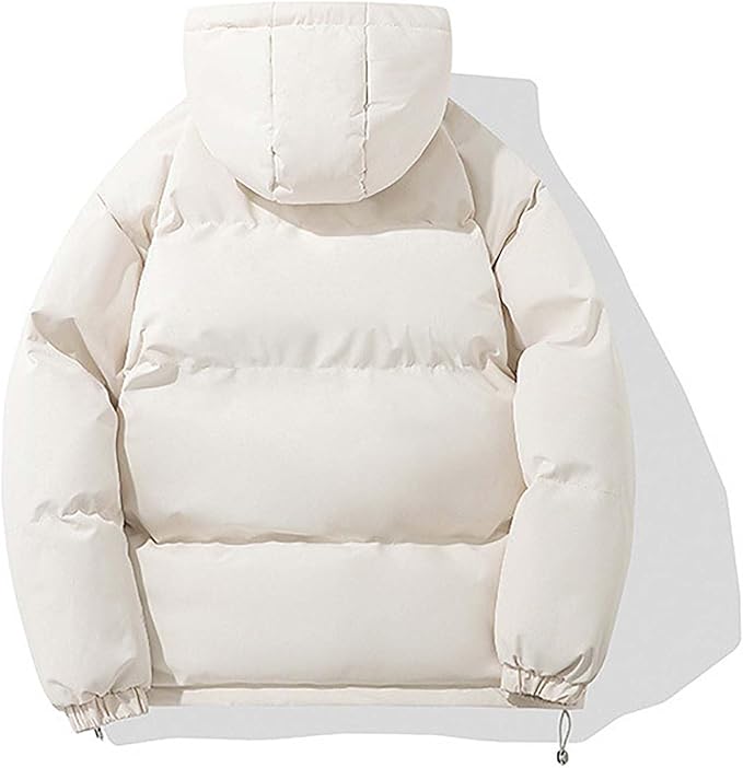 Quilted jacket with hood and zipper