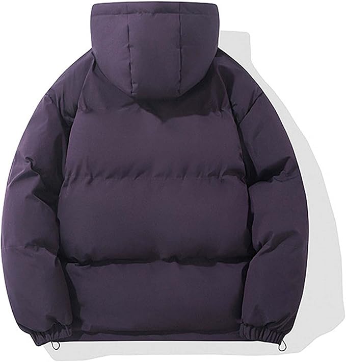 Quilted jacket with hood and zipper