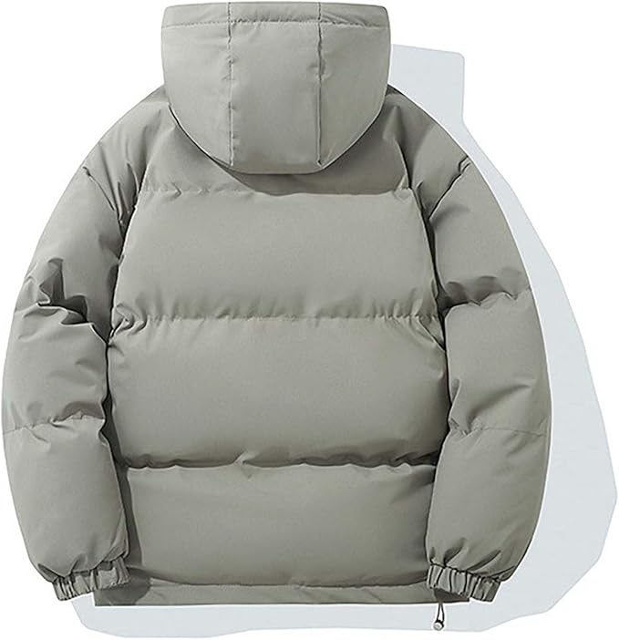 Quilted jacket with hood and zipper