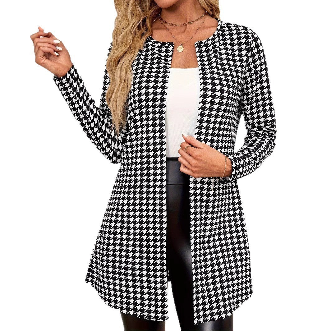 Open jacket with a straight cut