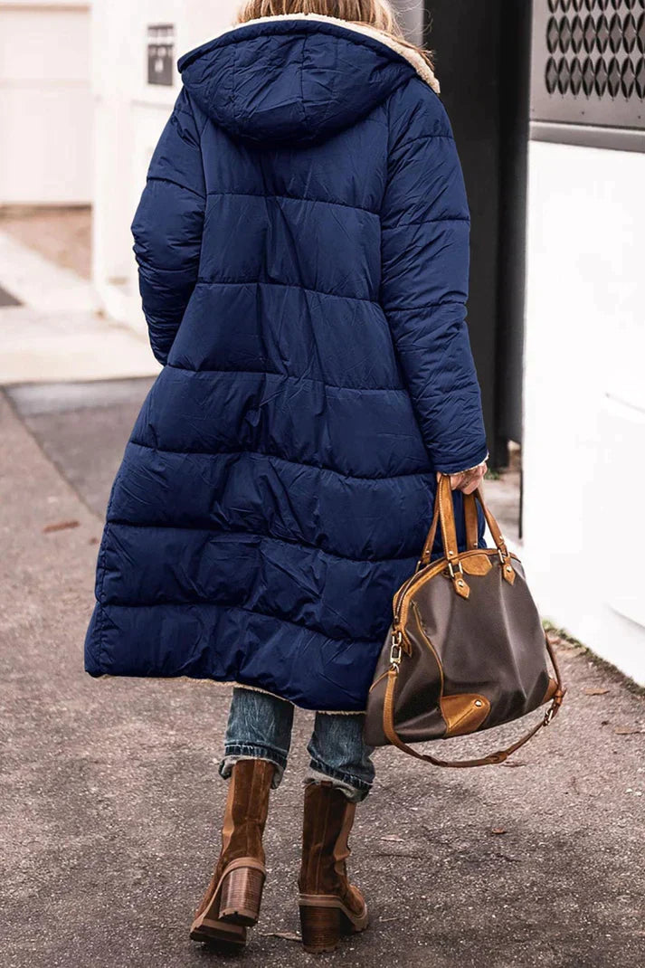 Long comfortable coat for women