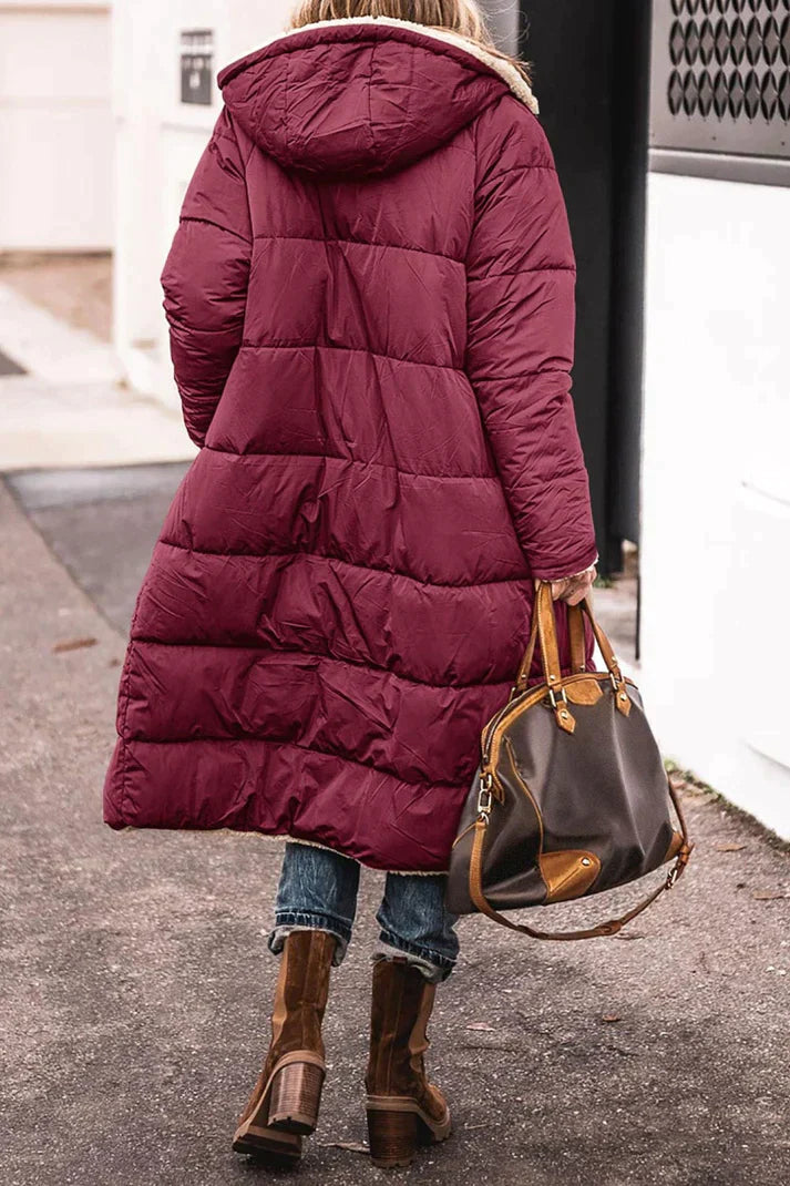 Long comfortable coat for women