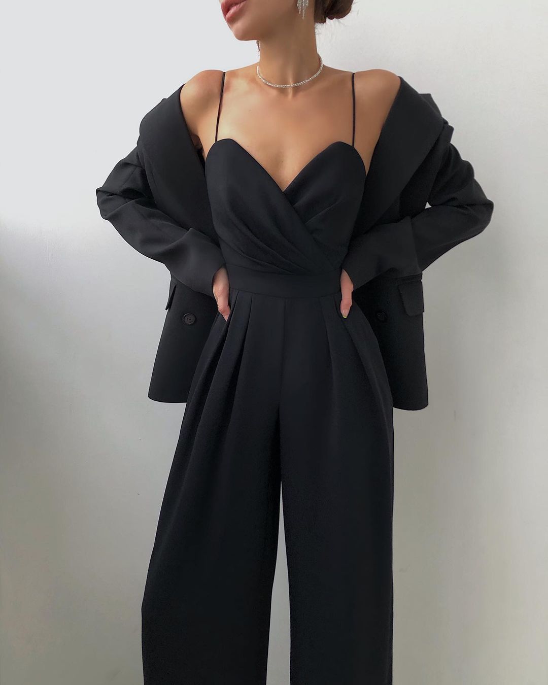 Strapped jumpsuit