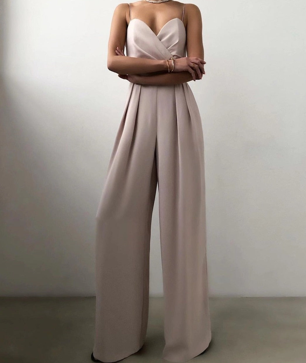Strapped jumpsuit