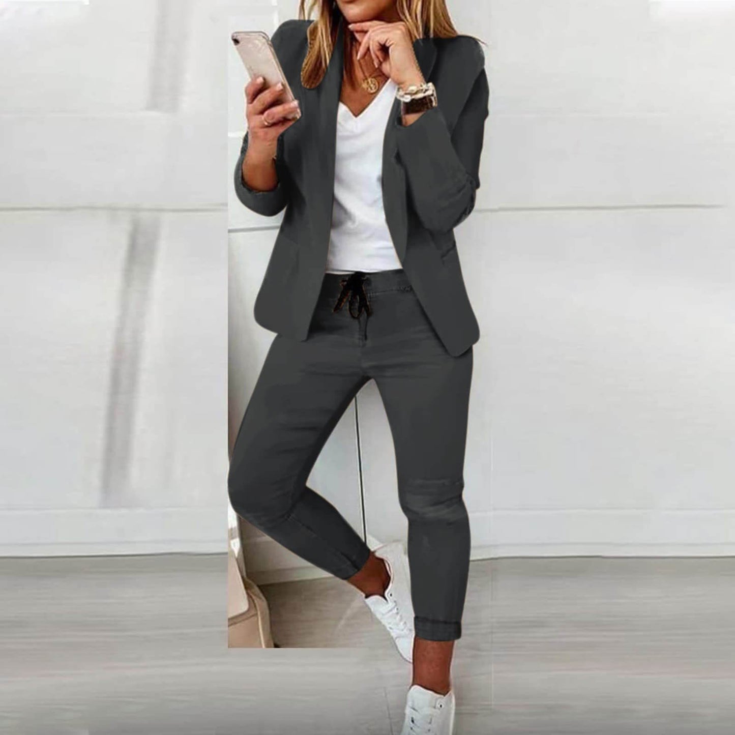 Elegant and comfortable blazer set