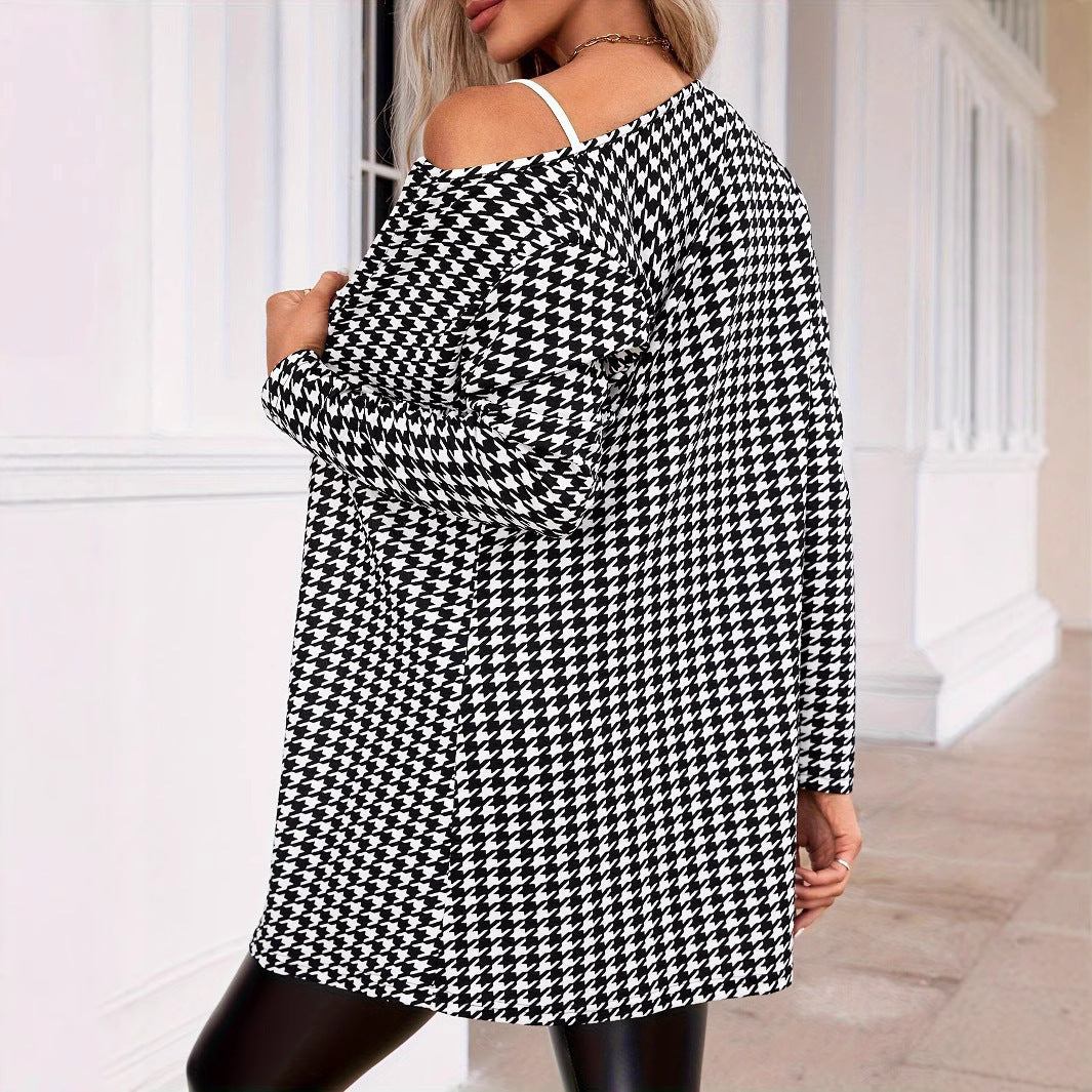 Open jacket with a straight cut