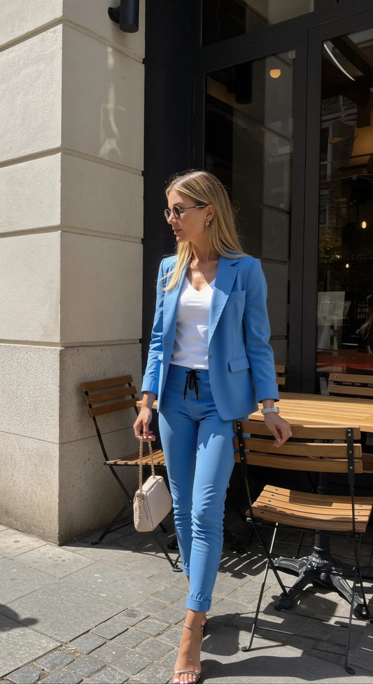 Elegant and comfortable blazer set