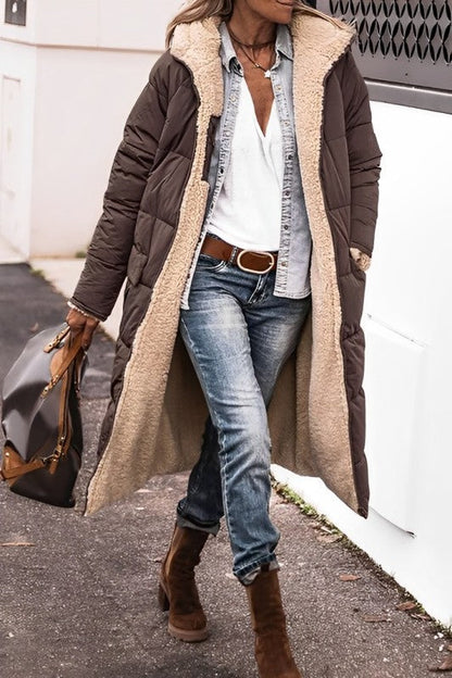 Long comfortable coat for women