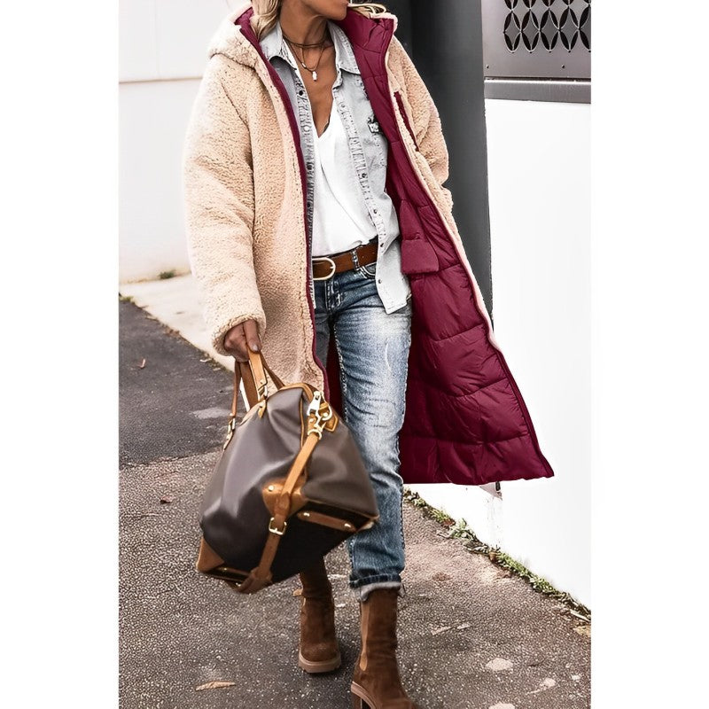Long comfortable coat for women