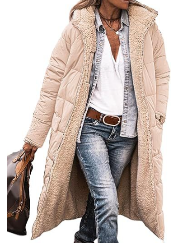 Long comfortable coat for women