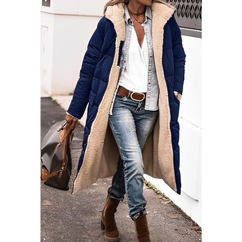 Long comfortable coat for women