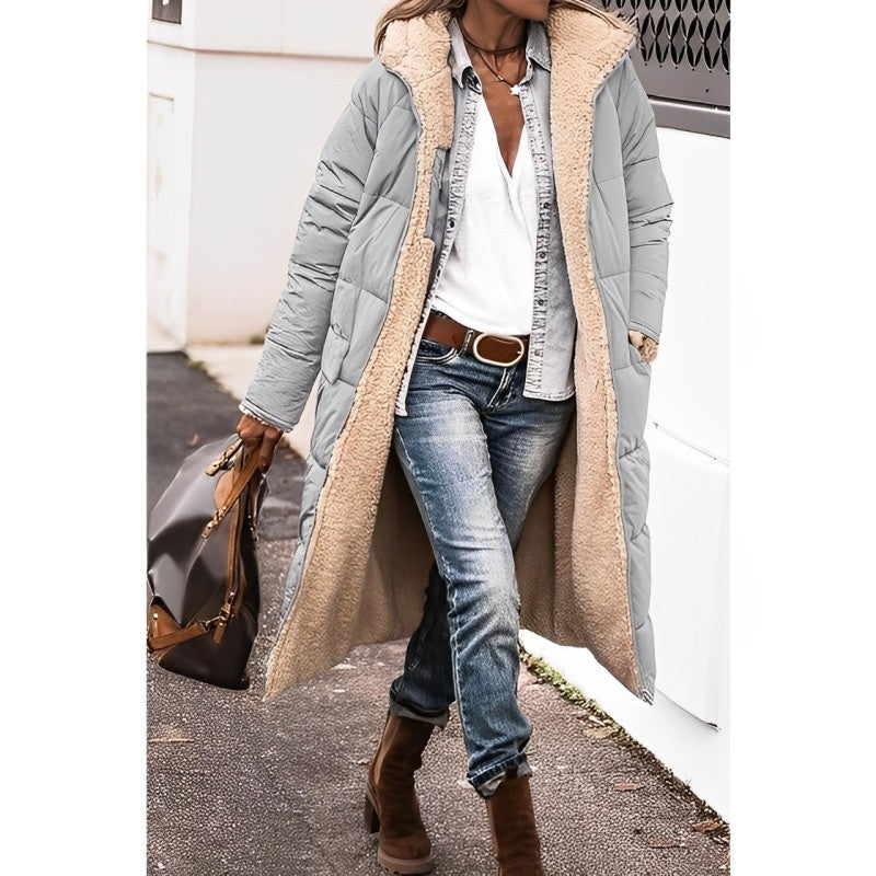 Long comfortable coat for women