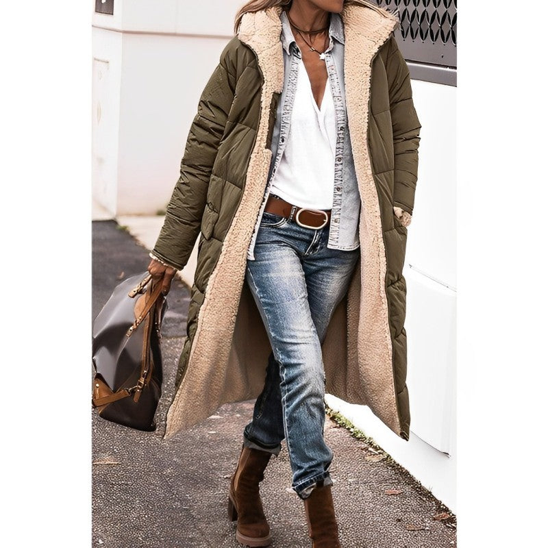 Long comfortable coat for women