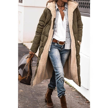 Long comfortable coat for women