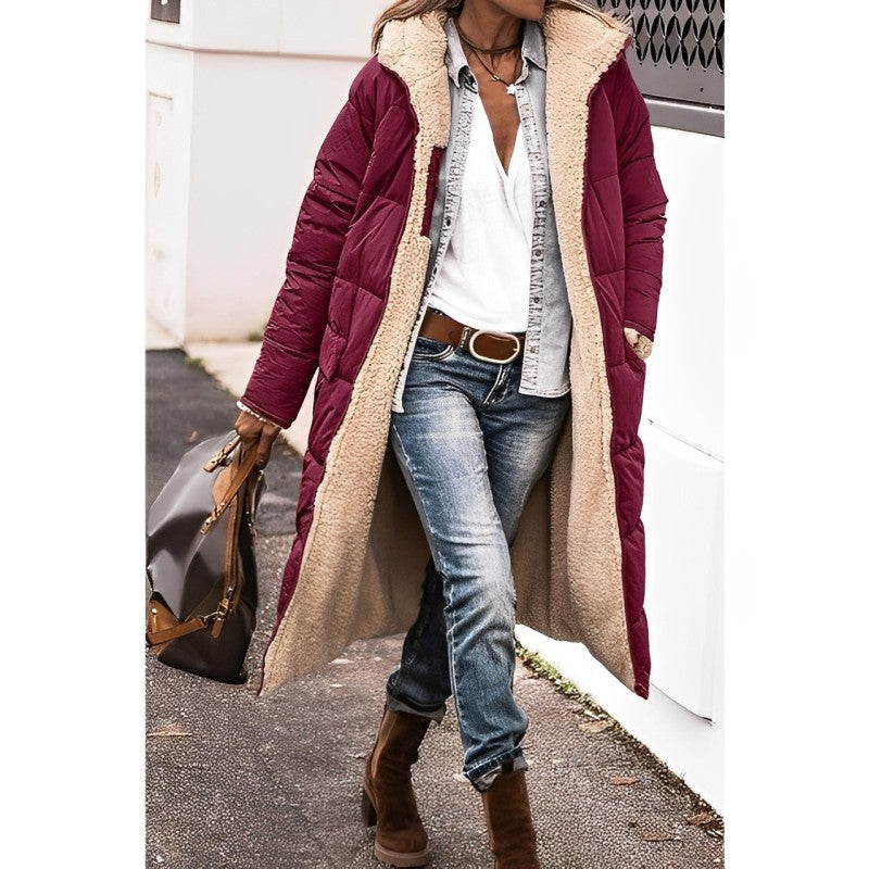 Long comfortable coat for women