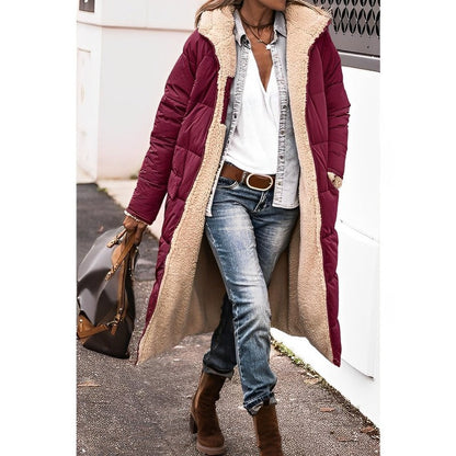 Long comfortable coat for women