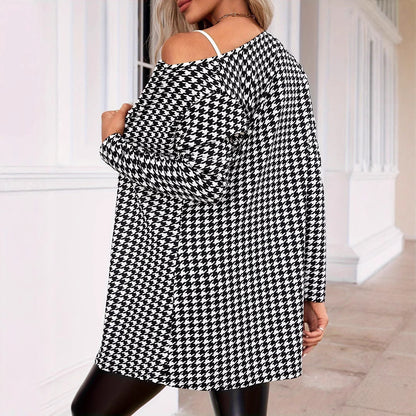 Open jacket with a straight cut